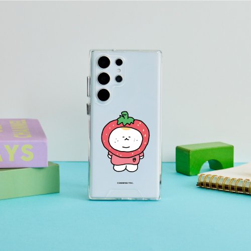 TOYSELECT 3MONTHS草莓裝悠仔防摔透明SAMSUNG手機殼