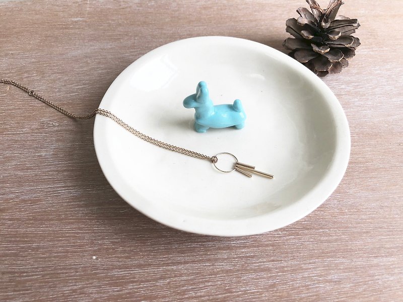 Balloon dog ,Handmake Ceramic Jewellery insert tray - Small Plates & Saucers - Pottery Blue
