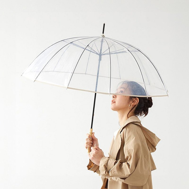 日本霜山 復古竹柄12骨防風雨傘-多色可選 - 雨傘/雨衣 - 塑膠 多色