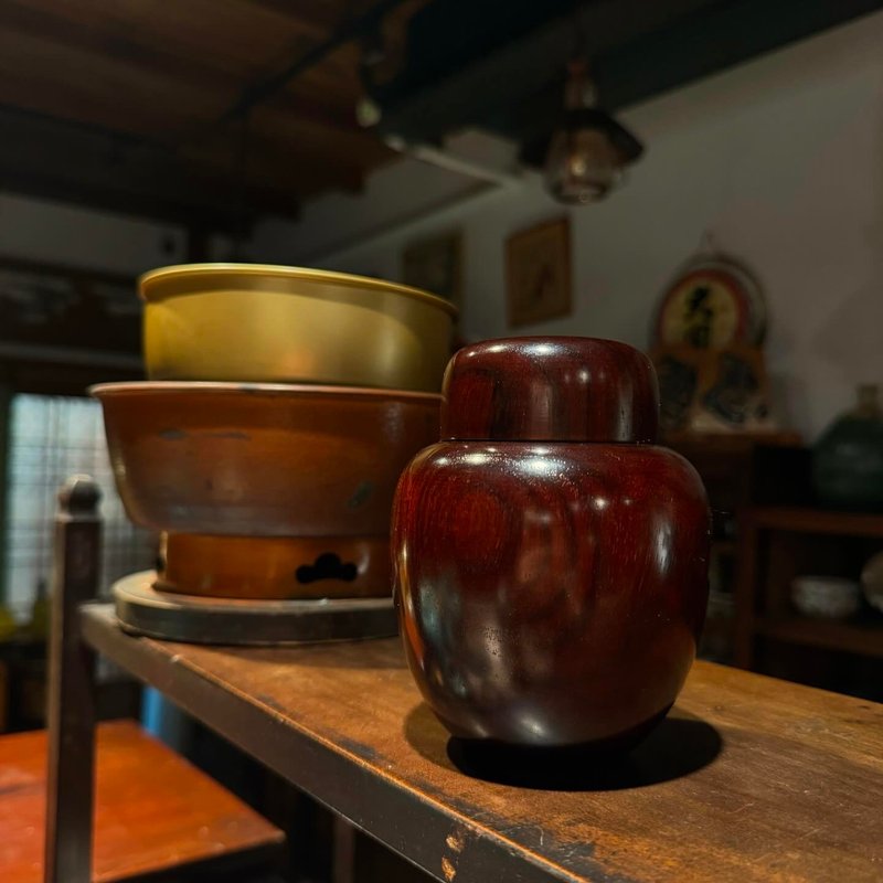 Japanese style wooden tea dates - Teapots & Teacups - Wood Brown