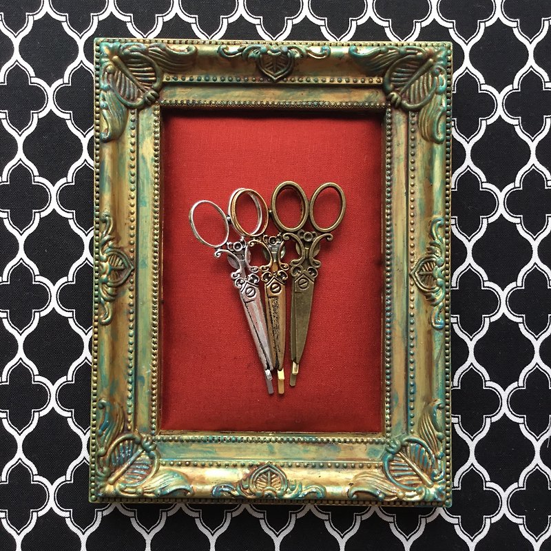 Set of 3 scissors hairpins - Hair Accessories - Other Metals Silver