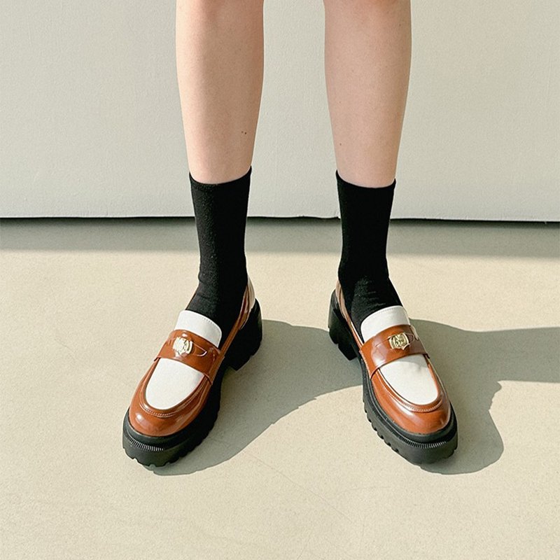 PRE-ORDER 韓國人手製 MACMOC Combi 時尚厚底樂福鞋 BROWN - 其他女皮鞋 - 其他材質 