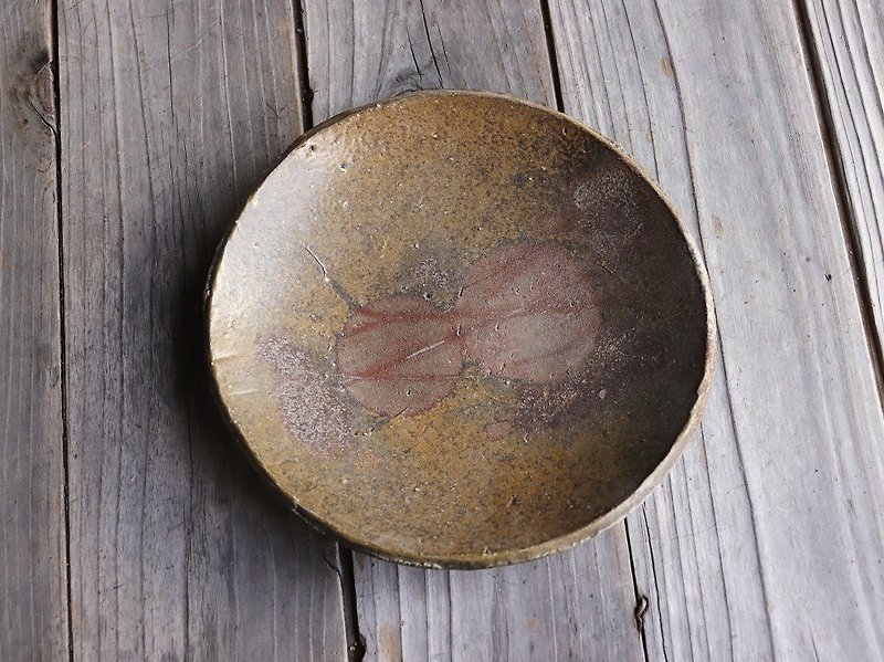 Bizen dish · rice cake (about 20.5 cm) sr 4 - 047 - Plates & Trays - Pottery Brown