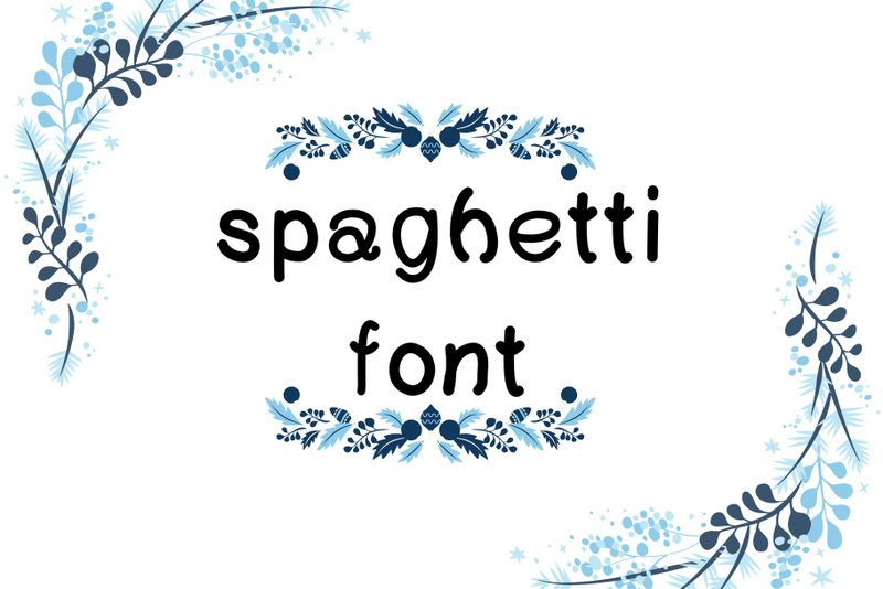 Spaghetti font - 字體設計 - 其他材質 