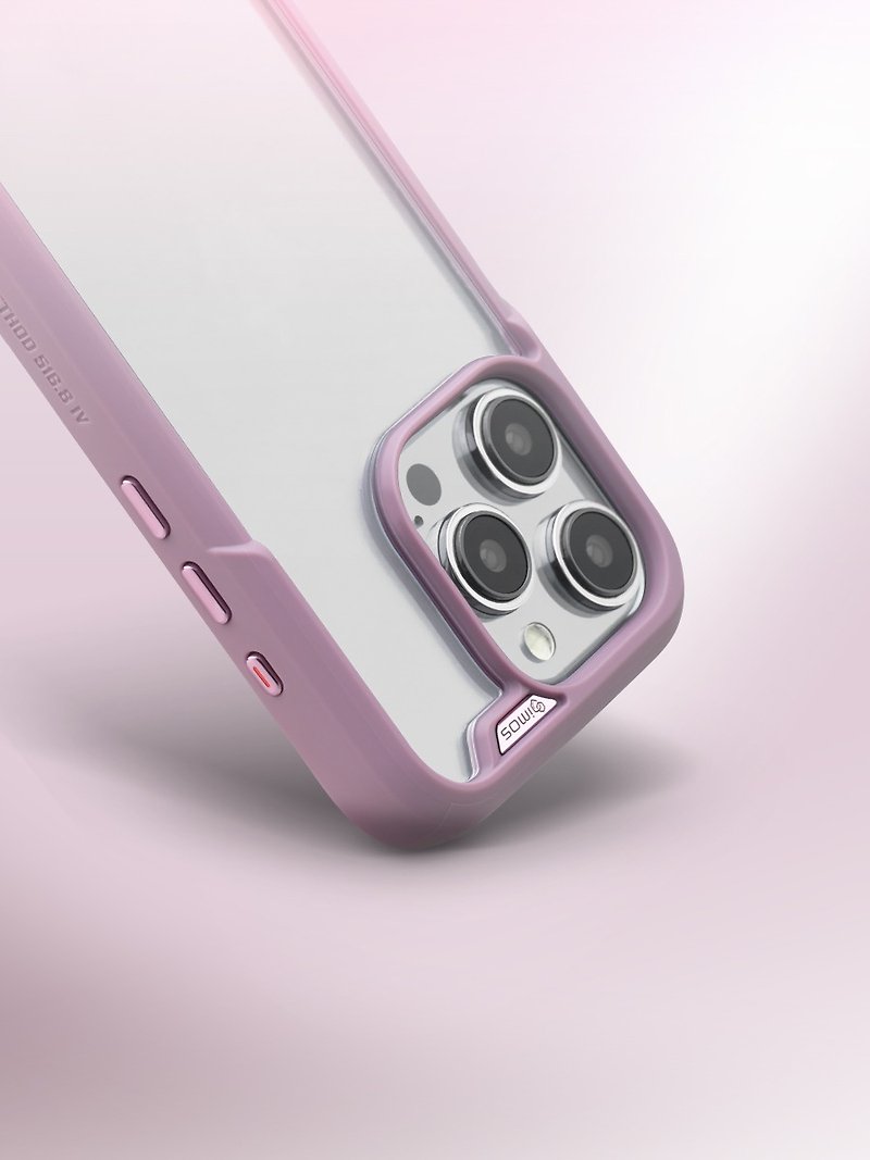 imos iPhone15 Series TREND BOOST Military Standard Shockproof Protective Case-Lilac Purple - อุปกรณ์เสริมอื่น ๆ - วัสดุอื่นๆ สึชมพู