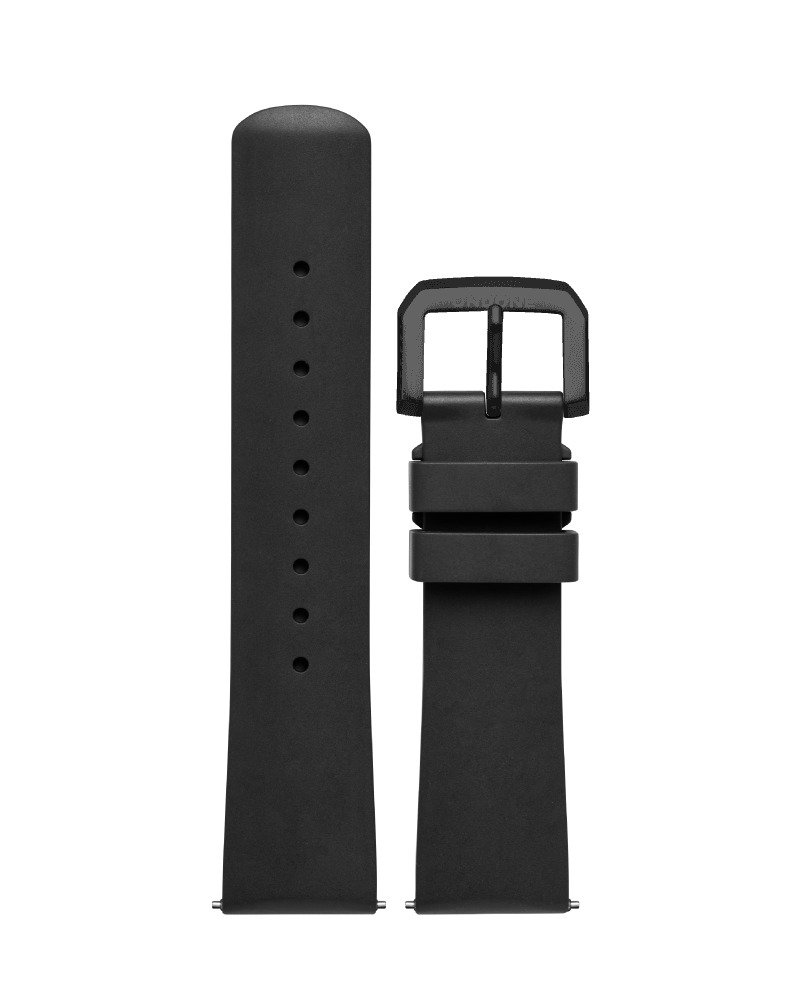 Undone Aquadeep /Aqualume 22mm Rubber Strap - Watchbands - Plastic Black