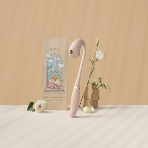 WINYI精品情趣 授權經銷 【新品上市】WINYI 比翼鳥吸吮伸縮按摩棒 (贈聯名週邊)