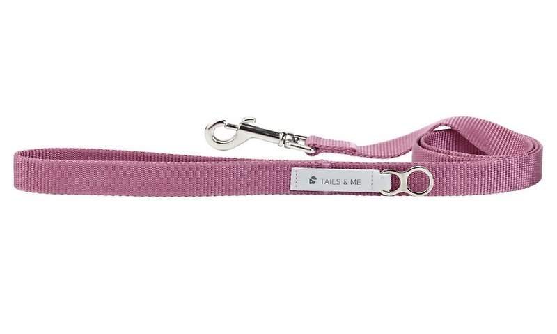 [Tail and me] Classic nylon belt leash purple red L - ปลอกคอ - ไนลอน 