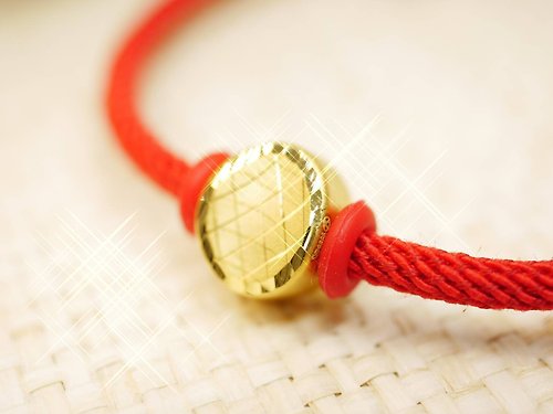 后宮金飾 黃金手繩-上善若水-純金水滴金飾-黃金9999 (贈送米蘭手繩)