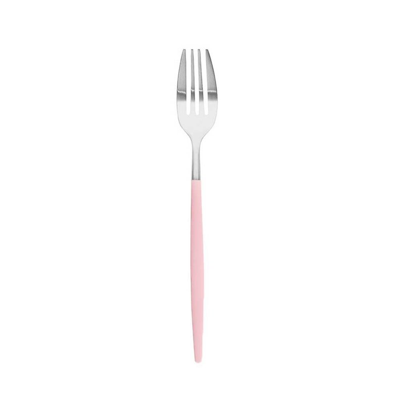 Portuguese Cutipol MIO pink handle main fork - ช้อนส้อม - สแตนเลส สึชมพู