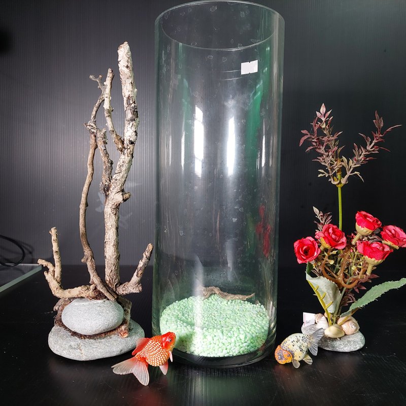 Fish Tank Coral Seascape, Flowing Wood Water Plant Combination Landscaping AM-003-L-03 - Plants - Glass 