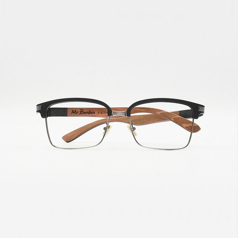 木頭 眼鏡/眼鏡框 - 大頭王 鏡界 -大重木 W17 (king size)  Mr.Banboo台灣手工眼鏡