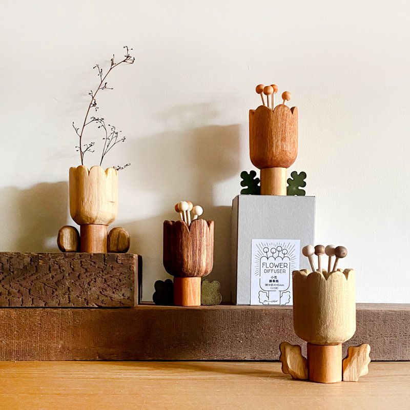 Musen Little Flower Diffuser Series-Ornaments/Diffuse/Small Vase - Fragrances - Wood Brown