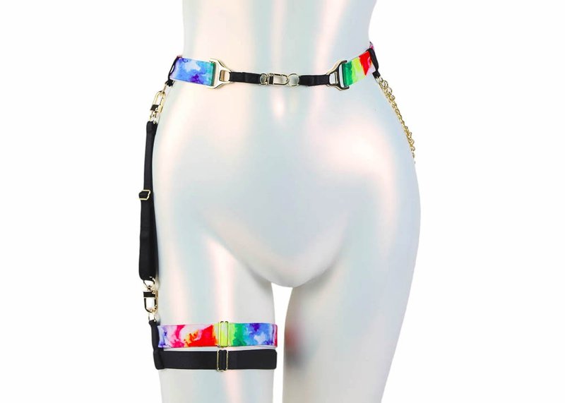 彩虹吊襪帶 黑色 - 其他 - 其他材質 黑色