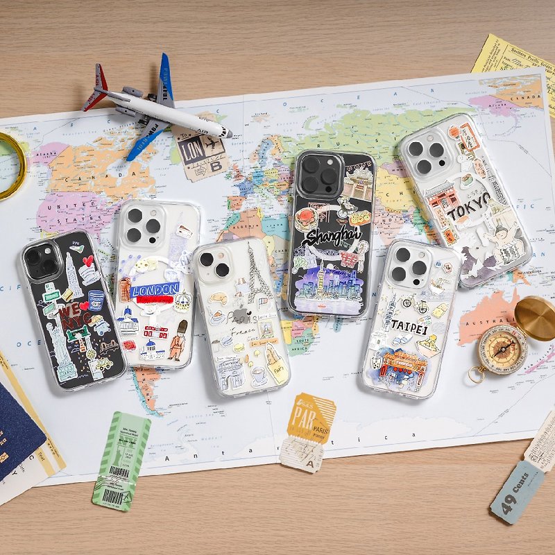 iPhone 15 City city series anti-fall phone case - Gadgets - Plastic 