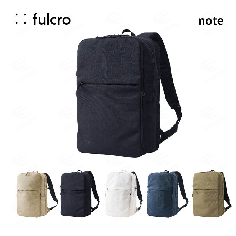 【fulcro】Co-worker系列-簡約多功能後背包(note)(多色可選) - 後背包/背包/書包 - 聚酯纖維 黑色