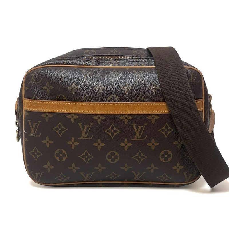 本物 Louis Vuitton ルイヴィトン リポーターPM ショルダーバッグ モノグラム PVC レザー M45254 中古 - ショルダーバッグ - その他の素材 ブラウン