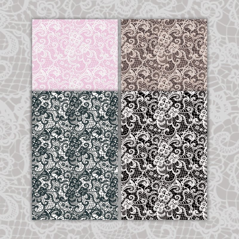 Lace Memo. 60*90 - 卡片/明信片 - 紙 