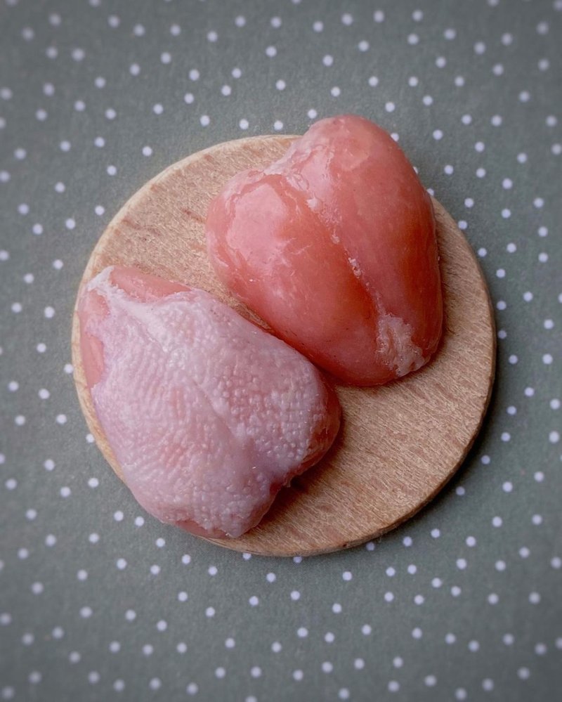 微型胸肉。 教程聚合物粘土。 娃娃屋食品。 視頻+文字 - 其他 - 黏土 