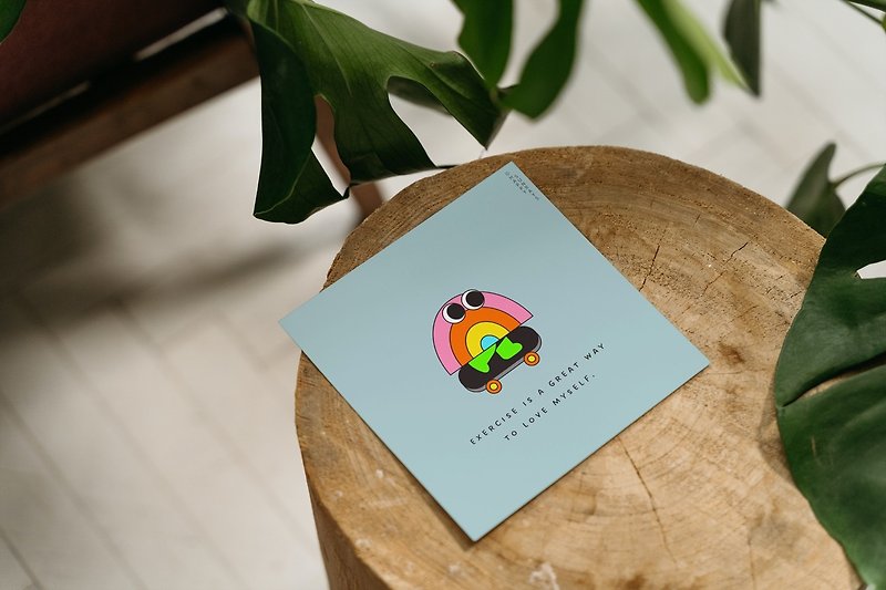 ポストカードエクササイズは自分を愛するための素晴らしい方法 by Happy Sunrays - カード・はがき - 紙 多色