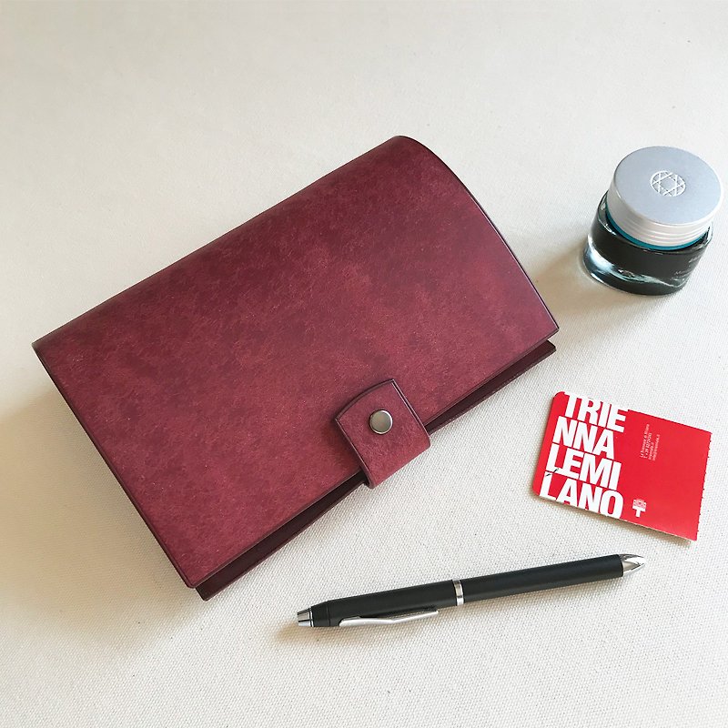 Uffizi A6 six-hole loose-leaf leather book jacket/handbook/notebook/-classic red velvet - Notebooks & Journals - Genuine Leather Red