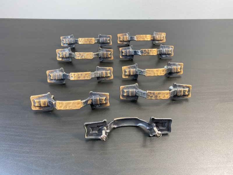 復古抽屜旋鈕 9 件組 縫紉盒旋鈕 梳妝台金屬家具把手 - 其他 - 其他金屬 黑色