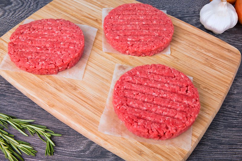 No added JuicyJuicy and beef hamburger steak (120G/tablet) 100% original meat without any seasoning