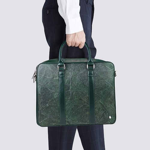 THAMON Cambridge briefcase - Forest green