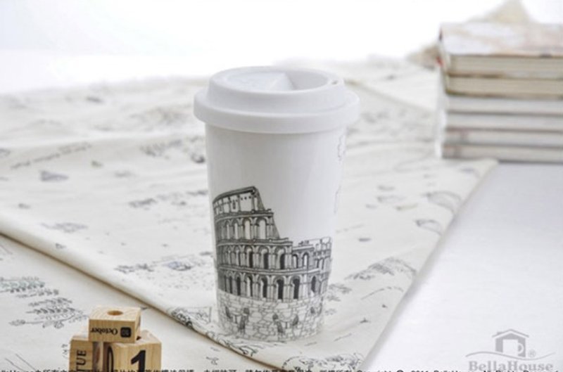 JB Design I am not a paper cup~ Colosseum in Rome, Italy - Mugs - Porcelain 