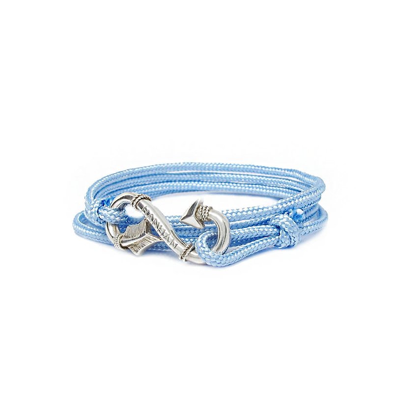 Guardian Guardian Handmade Silver 925 Silver Infinity Archer Ring/Bracelet - Bracelets - Sterling Silver Blue