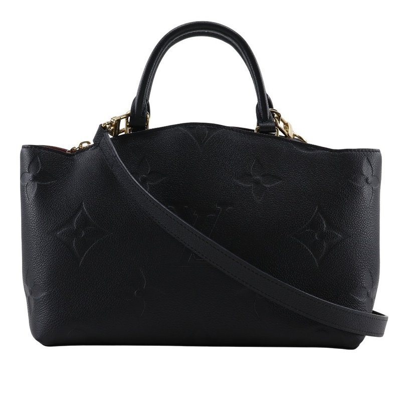 【日本直送】ルイ・ヴィトン LOUIS VUITTON プティ・パレPM ハンドバッグ M58916 モノグラムアンプラント ノワール 黒 2WAY【中古】 - 手提包/手提袋 - 真皮 黑色