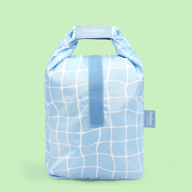 塑膠 便當盒/飯盒 藍色 - 【換季特賣】好日子 | Pockeat環保食物袋(大食袋)-游泳課