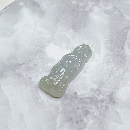 瓔珞翡翠 冰種翡翠關公 | 天然緬甸A貨翡翠 | 送禮