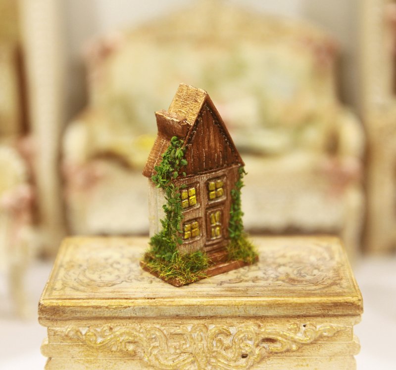 木頭 其他 多色 - Mini house for a dollhouse 1:12 小房子