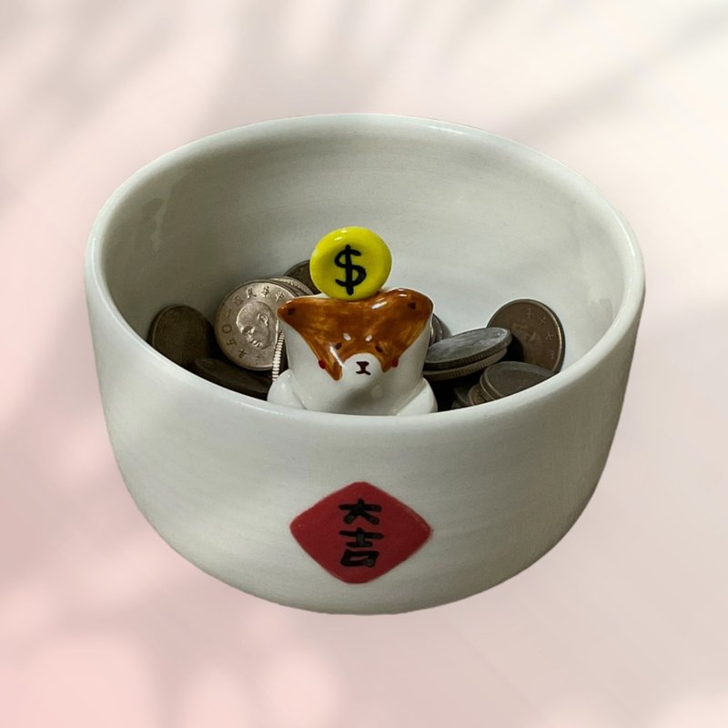 財犬聚寶盆-金幣 - 擺飾/家飾品 - 瓷 多色