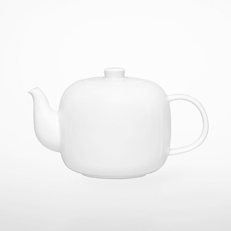 TG White Porcelain Teapot 840ml - ถ้วย - เครื่องลายคราม ขาว