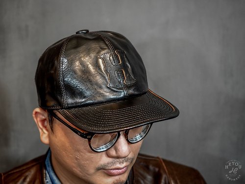 HEYOU Art&Craft Department Veg-Tanned Leather Baseball Cap 皮革棒球帽