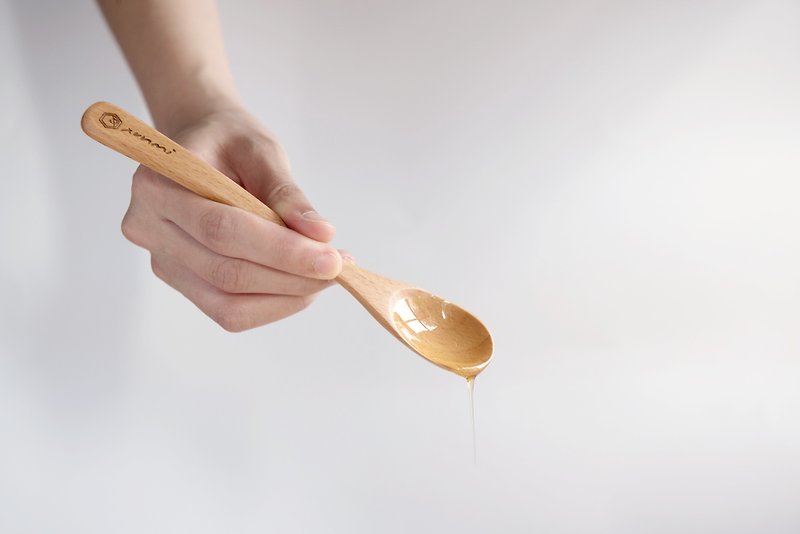 Honey wooden spoon set (gift canvas bag) - Cutlery & Flatware - Wood Gold