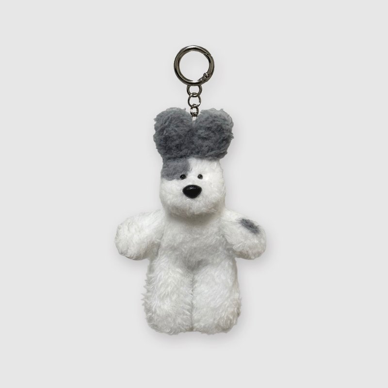 Dog-gray mix keyring 2 - 鑰匙圈/鑰匙包 - 聚酯纖維 灰色