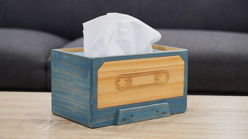 [Woodworking Experience] Cassette-shaped Tissue Box are now open in Taiwan - งานฝีมือไม้/ไม้ไผ่ - ไม้ 