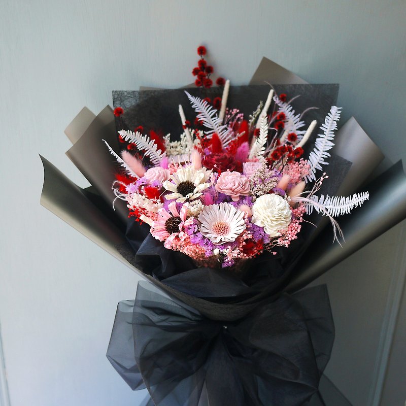 Eden custom-made large dry standing bouquets (only for self-pickup in Tainan) Mother's Day/Valentine's Day - ช่อดอกไม้แห้ง - พืช/ดอกไม้ หลากหลายสี