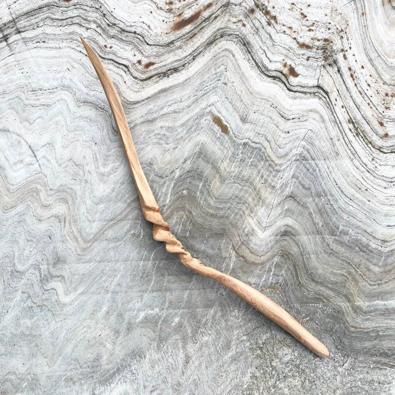 我製杖　魔杖　迎歡來迴　手工魔杖　台灣檜木　法杖 - 擺飾/家飾品 - 木頭 卡其色