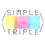 simple triple 插畫飾品