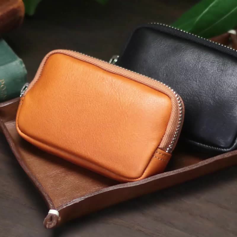 革職人 LEATHER FACTORY【Repletion Pouch】Made in Japan - Wallets - Genuine Leather Multicolor