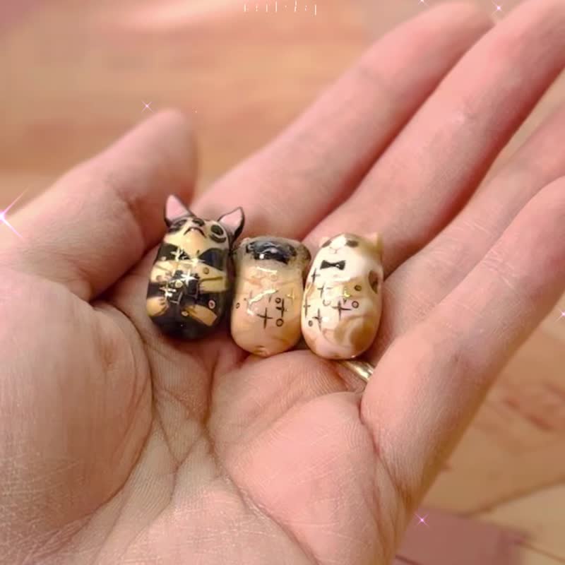 Customized pet ceramic pendant necklace bracelet - สร้อยข้อมือ - เครื่องลายคราม สีเขียว