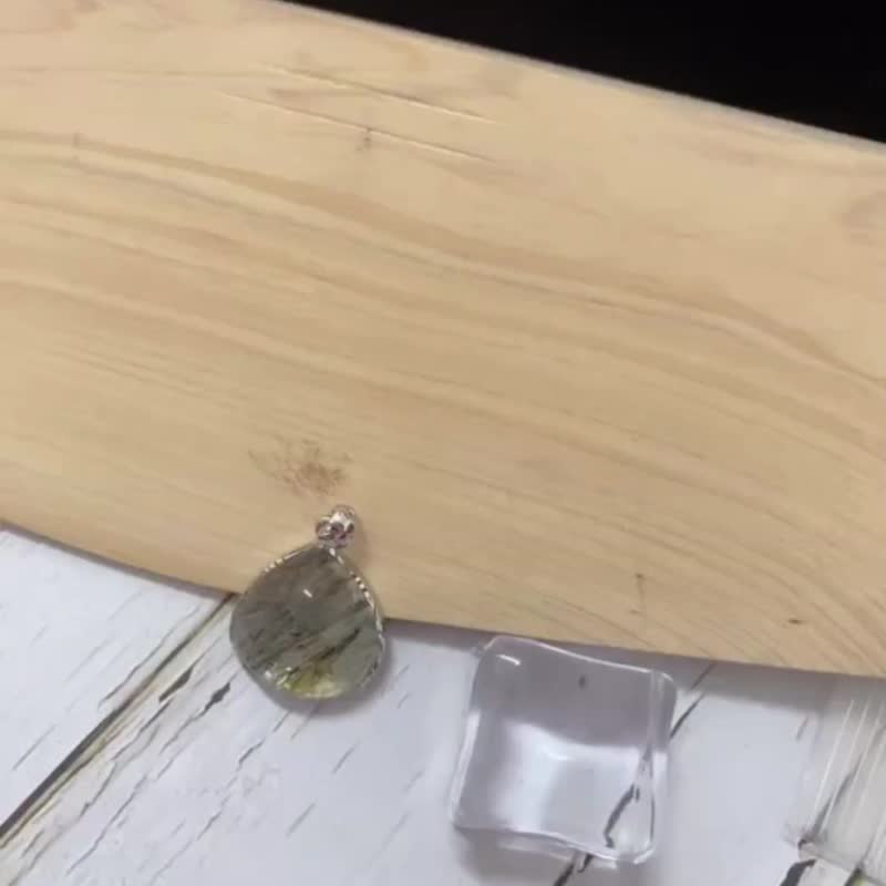 胖水滴 - 項鍊 - 水晶 