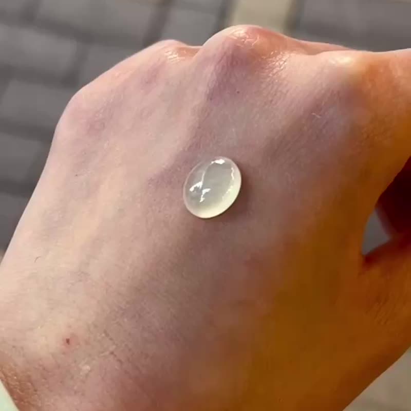 冰種 天然翡翠緬甸翡翠A玉 玉鐲 • 玻璃種白蛋面翡翠裸石 - 其他 - 玉石 白色