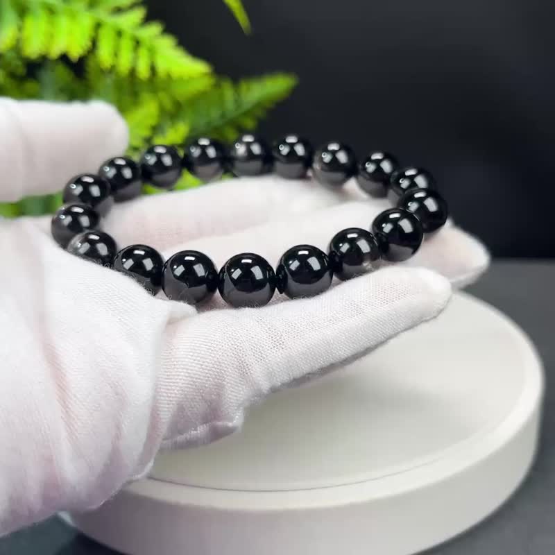高品質埃及金運石手串11mm顆顆帶眼單圈女款閃耀靈動靈氣自信灑脫 - 手鍊/手環 - 寶石 