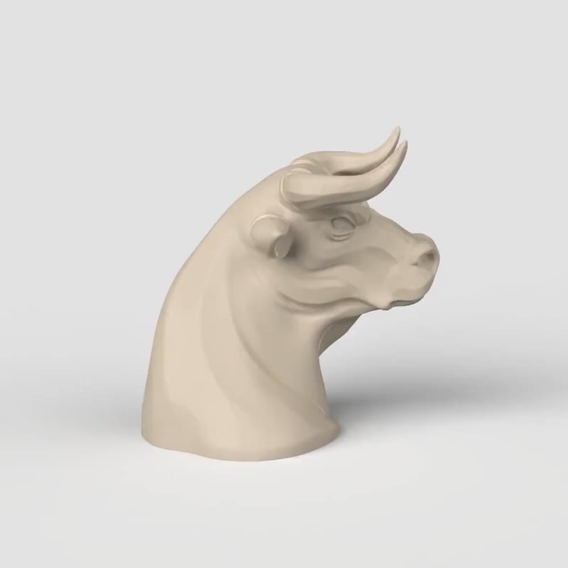 3D模型STL CNC Router文件 3d打印牛頭 - 其他數位設計 - 其他材質 