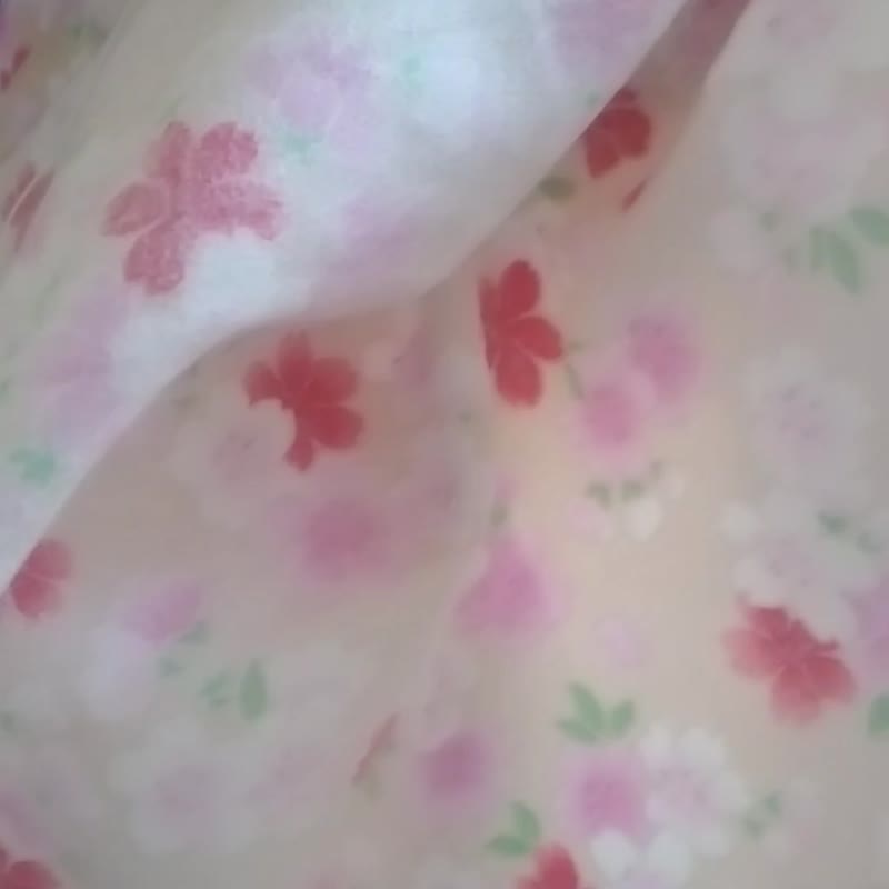 手縫い ロング 羽織 日本製 桜 レトロ レディース ユニセックス 和風 和服 - 帽T/大學T - 棉．麻 金色